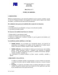 Teoría de Errores y Mediciones en Física: Práctica de Laboratorio