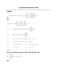 Long answer QUESTIONS - Docsity