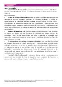 Manual do Professor Digital: Um Recurso Complementar para o Trabalho de Aula