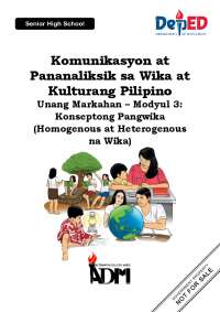 Komunikasyon quarter 1 module 3 Filipino 11