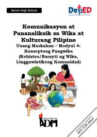 Komunikasyon quarter 1 module 3 Filipino 11