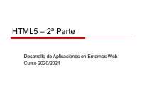 Diapositivas sobre HTML5 Parte 1
