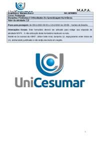 Problemas e dificuldades de aprendizagem na educação infantil