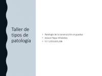 taller de patología de la construcción