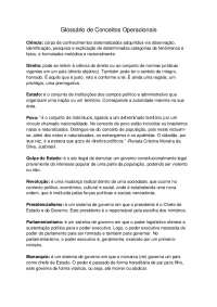 Glossário Conceitos Operacionais