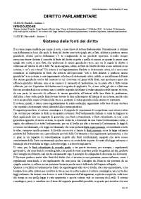 Diritto Parlamentare: Esercizi e Domande - Prof. Martinelli