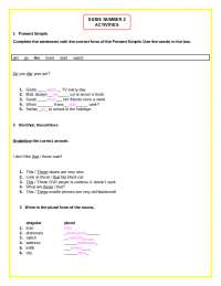 ACTIVIDAD 2 INGLES NIVEL II - Docsity