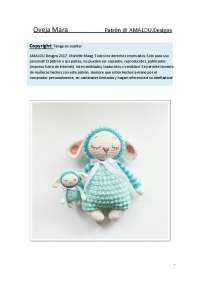 crochet oveja patrón de lana