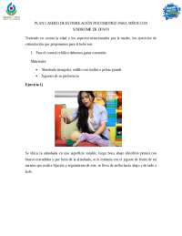 ejercicios para niños con sindrome de down