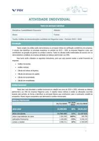 Atividade Individual - Contabilidade Financeira