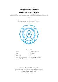 Kinetic Friction: A Physics Lab Report on Determining Coefficient of Kinetic Friction
