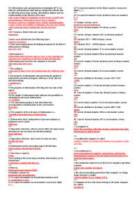 IT techology answers exams