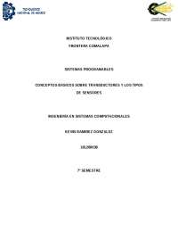 Sensores y transductores en sistemas programables