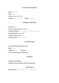 anamnese nutricional