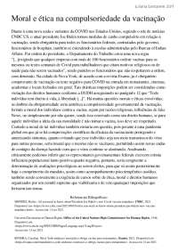 Moral e Ética na compulsoriedade da vacinação