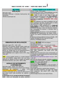 Tabela de recursos de direito processual civil