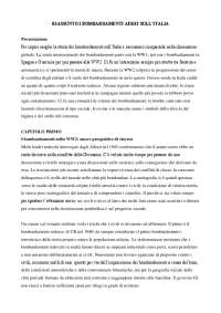 Riassunto I bombardamenti sull'italia