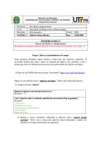 Atividade treino bioinformatica