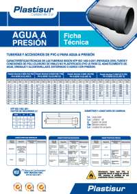 FICHA TÉCNICA DE TUBERÍAS