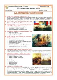 La guerra del Pacífico - guerra con Chile