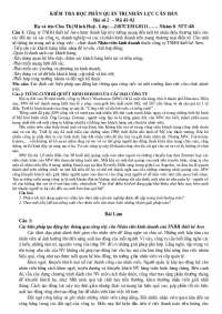 quản trị nhân lực căn bản