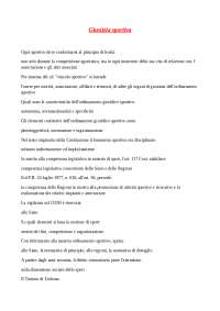 Giustizia sportiva Management dello Sport LM -47 Pegaso