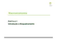 Macroeconomia, introdução e enquadramento