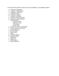 data base system activity