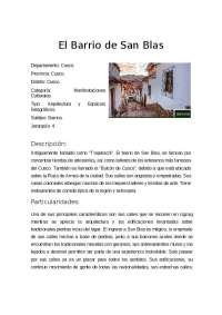 Barrio de San Blas - Cusco