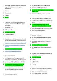 Domande e risposte metodologia - Docsity