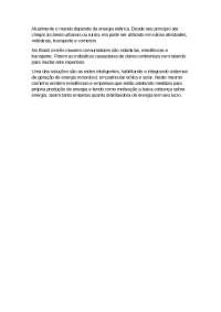 Energia Elétrica: Consumidores Mais Importantes e Soluções Sustentáveis