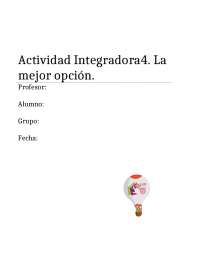 Actividad integradora 4 módulo 13 | Ejercicios de Matemáticas | Docsity