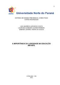 Ludicidade na Educação Infantil: Desenvolvendo a Aprendizagem
