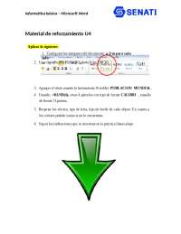 Informática Básica - Microsoft Word: Material de Reforzamiento U4 - Prof. Nevado Renteria
