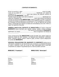 Documento mandato vehiculo