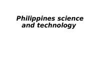 Science and Technology Development in the Philippines: A Historical Perspective