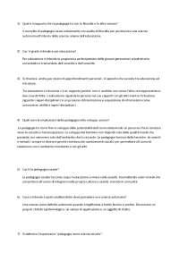 Domande e risposte esercitazione - Docsity