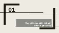 HTML5 and Photoshop: Developing a Web Interface