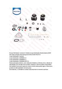 Corpo Distribuidor Cummins 6 Cilindros-Corpo Distribuidor Bomba Injetora D20