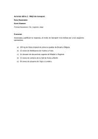 Ejercicio del Medio de Transporte