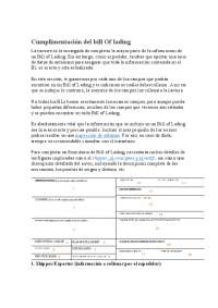 Cumplimentación del bill Of lading - Instrucciones