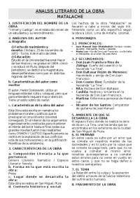 Análisis literario de la obra 