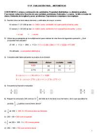 5 de primaria matematicas - Docsity