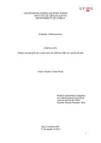 Relatório: Estudo da adsorção do corante azul de metileno (AM) em carvão ativado