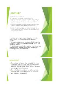 juvenile delinquency reviewer