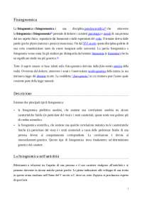 Psicologia e fisiognomica