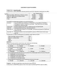 Investment equity securities