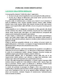 STORIA DEL VICINO ORIENTE ANTICO Docsity