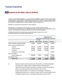 Guia de ejercicios de administracion financiera - Docsity
