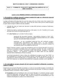 Apuntes derecho comunitario europeo